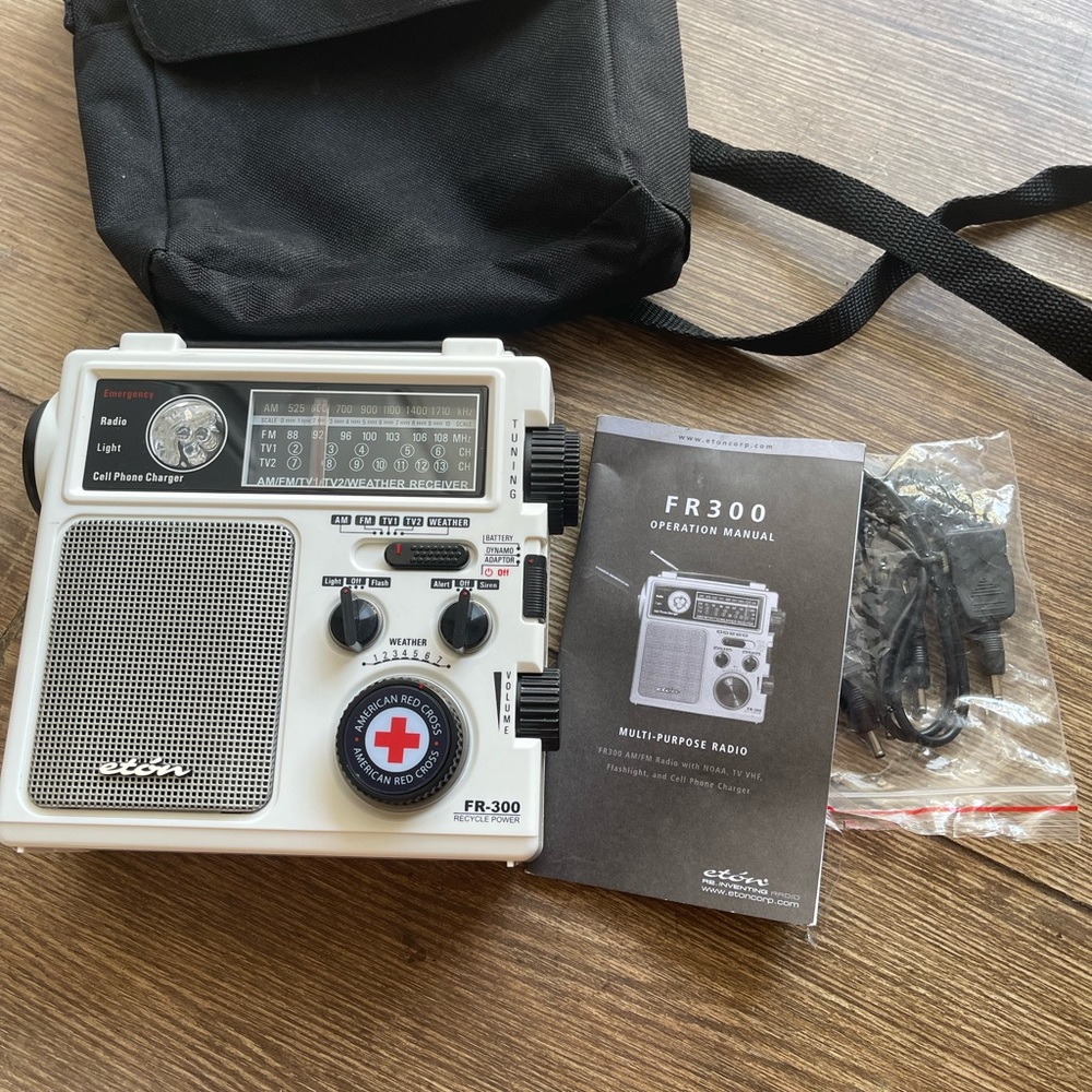 Eton FR300 Emergency Radio - White and Black